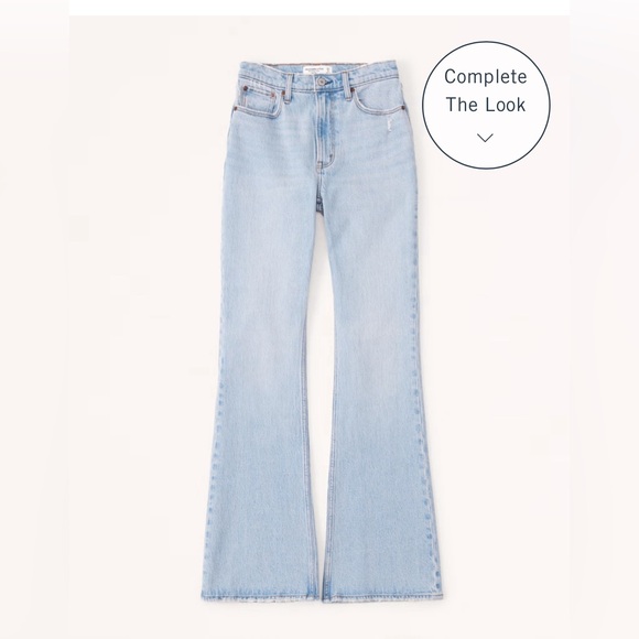 Abercrombie & Fitch 70’s flare curve love jeans - Picture 1 of 10